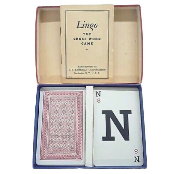Vintage 1938 LINGO Crossword Game by All Fair Inc. - Picture 3 of 16